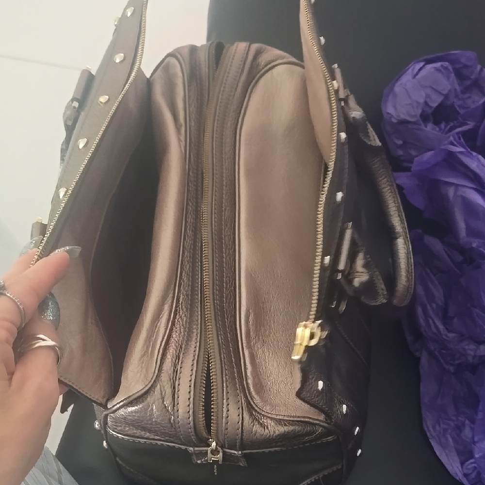 Versace Bronze and Gold Handbag - Picture 7 of 15